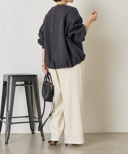 Jena espace merveilleux(ジェナ エスパスメルヴェイユ)の「ウールライクファスナージャケット(ブルゾン・レディース・ベージュ/チャコールグレー/ブラウン・FREE)」の11枚目の写真