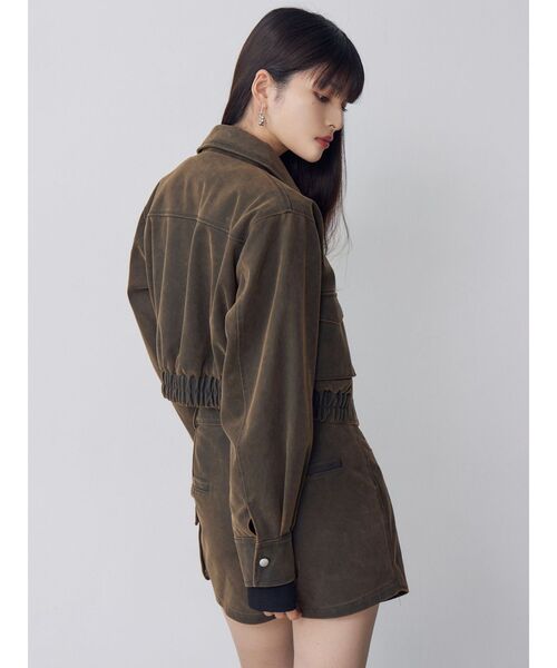 MURUA（ムルーア）の「【セットアップ対応】フェイクレザーショート