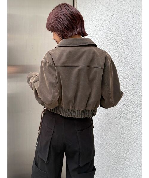 MURUA（ムルーア）の「【セットアップ対応】フェイクレザーショート