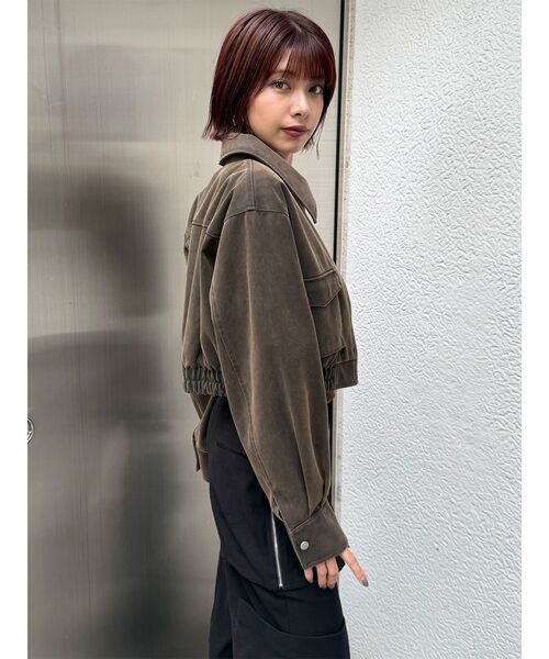 セール】【セットアップ対応】フェイクレザーショートフライト