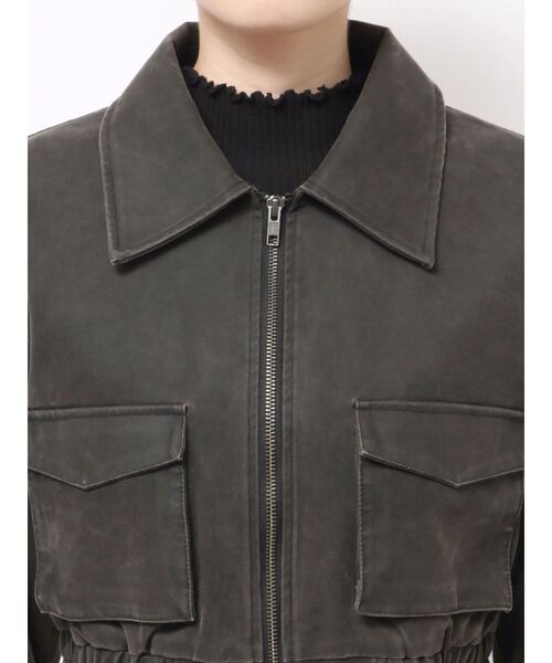 MURUA フェイクレザーショートフライトジャケットセットアップ MURUA