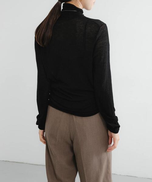 URBAN RESEARCH（アーバンリサーチ）の「new basic　LOA THERMAL TURTLEKNIT（ニット/セーター・レディース・ブラック/カーキ/オフホワイト・FREE）」の7枚目の写真