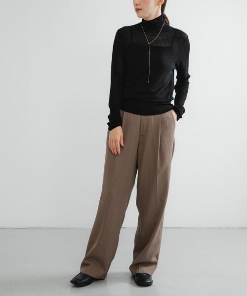 URBAN RESEARCH（アーバンリサーチ）の「new basic　LOA THERMAL TURTLEKNIT（ニット/セーター・レディース・ブラック/カーキ/オフホワイト・FREE）」の9枚目の写真