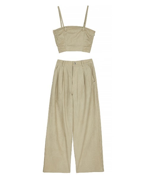 Ameri（アメリ）の「SAND LIKE BARE SET PANTS（その他パンツ・レディース・ブラウン/ベージュ・SMALL/MEDIUM）」の15枚目の写真