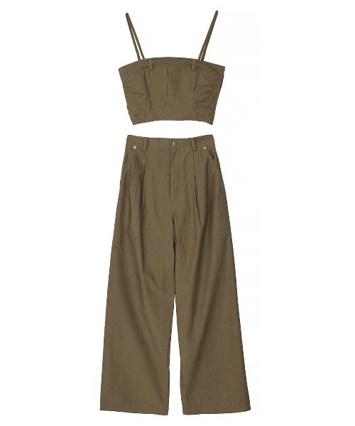 Ameri（アメリ）の「SAND LIKE BARE SET PANTS（その他パンツ・レディース・ブラウン/ベージュ・SMALL/MEDIUM）」の14枚目の写真