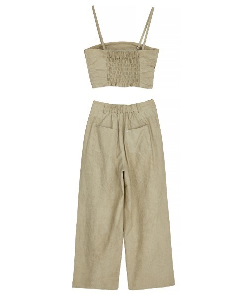 Ameri（アメリ）の「SAND LIKE BARE SET PANTS（その他パンツ・レディース・ブラウン/ベージュ・SMALL/MEDIUM）」の9枚目の写真