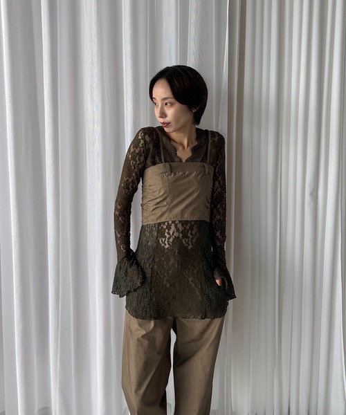 Ameri（アメリ）の「SAND LIKE BARE SET PANTS（その他パンツ・レディース・ブラウン/ベージュ・SMALL/MEDIUM）」の22枚目の写真