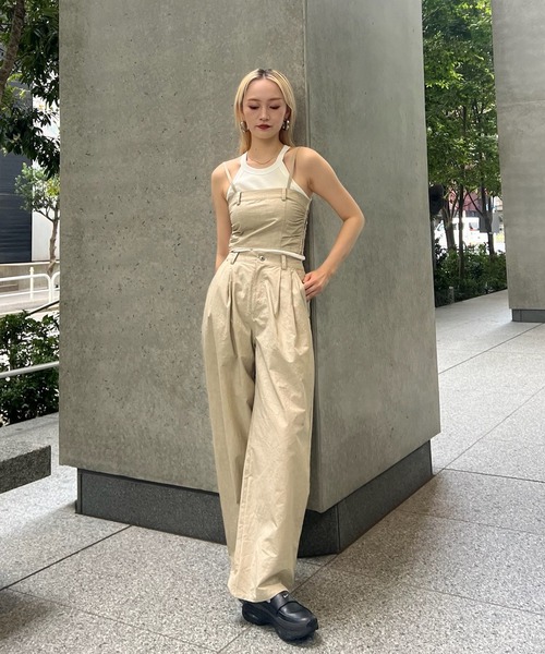 Ameri（アメリ）の「SAND LIKE BARE SET PANTS（その他パンツ・レディース・ブラウン/ベージュ・SMALL/MEDIUM）」の21枚目の写真