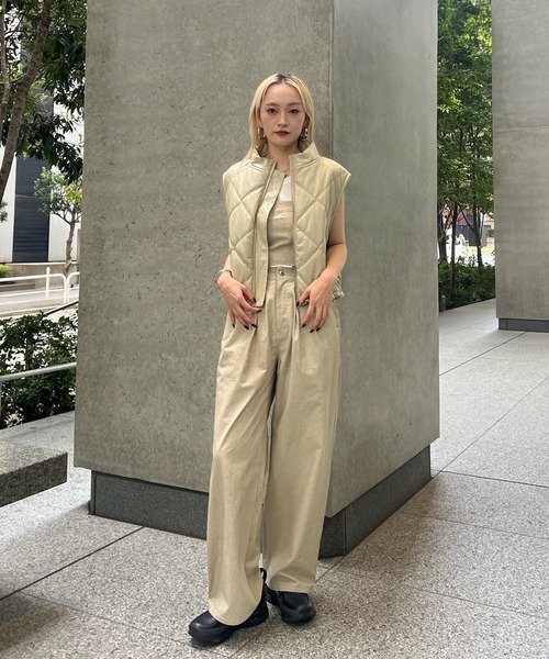 Ameri（アメリ）の「SAND LIKE BARE SET PANTS（その他パンツ・レディース・ブラウン/ベージュ・SMALL/MEDIUM）」の20枚目の写真