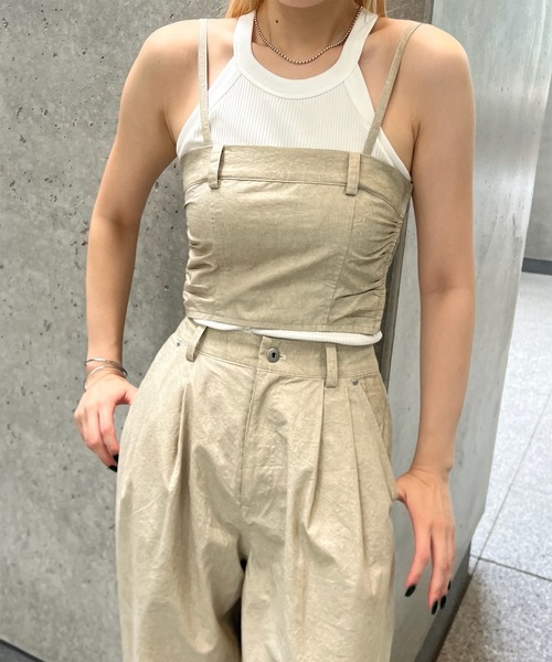 Ameri（アメリ）の「SAND LIKE BARE SET PANTS（その他パンツ・レディース・ブラウン/ベージュ・SMALL/MEDIUM）」の19枚目の写真