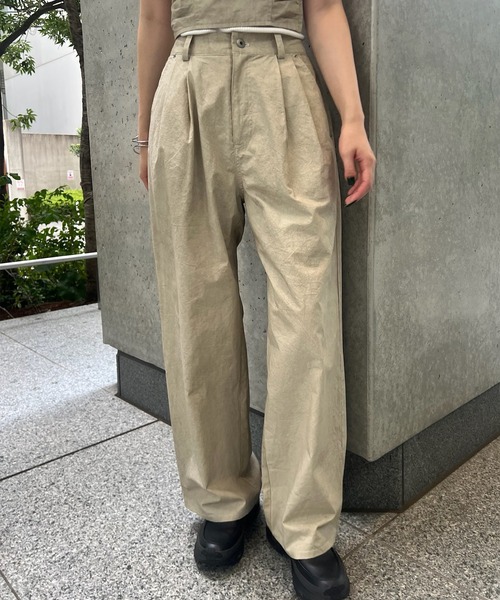 Ameri（アメリ）の「SAND LIKE BARE SET PANTS（その他パンツ・レディース・ブラウン/ベージュ・SMALL/MEDIUM）」の17枚目の写真