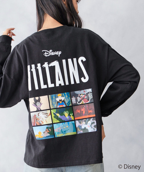 Disney(ディズニー)の「Disney VILLAINS ディズニー ヴィランズ ロングTシャツ ロンT(Tシャツ/カットソー・レディース・オフホワイト/ブラック・FREE)」の2枚目の写真