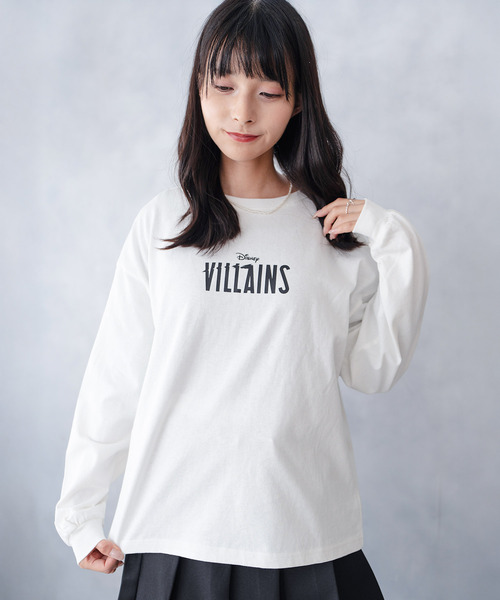 Disney(ディズニー)の「Disney VILLAINS ディズニー ヴィランズ ロングTシャツ ロンT(Tシャツ/カットソー・レディース・オフホワイト/ブラック・FREE)」の3枚目の写真