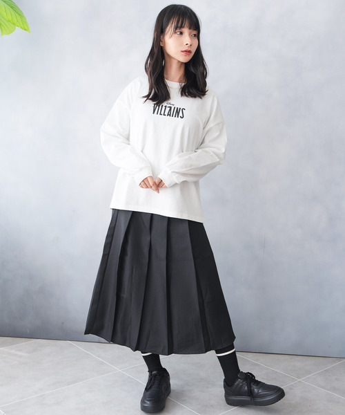 Disney(ディズニー)の「Disney VILLAINS ディズニー ヴィランズ ロングTシャツ ロンT(Tシャツ/カットソー・レディース・オフホワイト/ブラック・FREE)」の4枚目の写真
