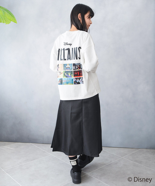 Disney(ディズニー)の「Disney VILLAINS ディズニー ヴィランズ ロングTシャツ ロンT(Tシャツ/カットソー・レディース・オフホワイト/ブラック・FREE)」の6枚目の写真