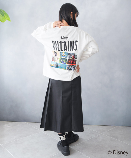 Disney(ディズニー)の「Disney VILLAINS ディズニー ヴィランズ ロングTシャツ ロンT(Tシャツ/カットソー・レディース・オフホワイト/ブラック・FREE)」の7枚目の写真