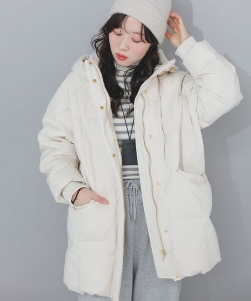 le.coeur blanc（ルクールブラン）の「ストレッチフードミドルダウン