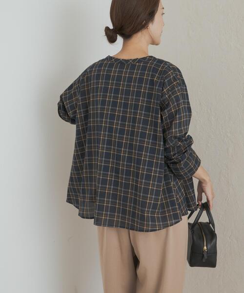 セール】チェックフレアブラウス（Tシャツ/カットソー）｜URBAN