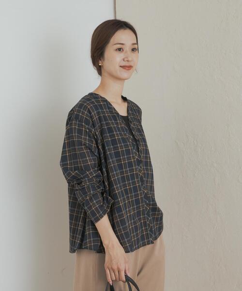 セール】チェックフレアブラウス（Tシャツ/カットソー）｜URBAN
