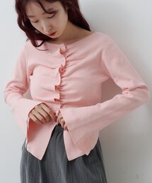 トップス　ピンク Chou Chou ANGELINA ピンク ニット トップスの通販 by A's ｜ラクマ