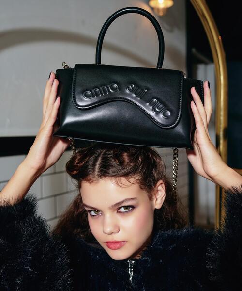 ANNA SUI NYC(アナ スイ エヌ ワイ シー)の「ANNA SUI NYC/アナ スイ エヌワイシー/ウェーブハンドバッグ(トートバッグ・レディース・ブラック/ピンク/レッド・F)」の11枚目の写真