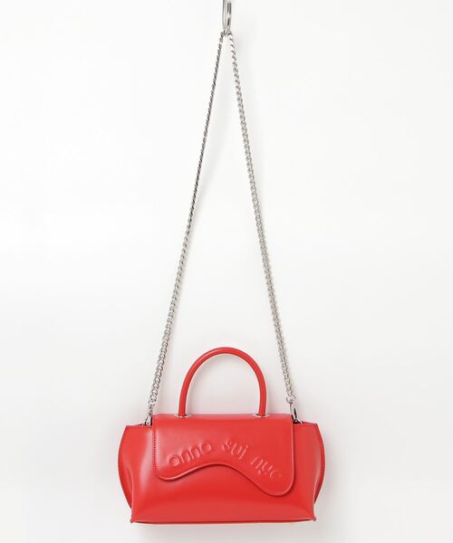 ANNA SUI NYC(アナ スイ エヌ ワイ シー)の「ANNA SUI NYC/アナ スイ エヌワイシー/ウェーブハンドバッグ(トートバッグ・レディース・ブラック/ピンク/レッド・F)」の7枚目の写真