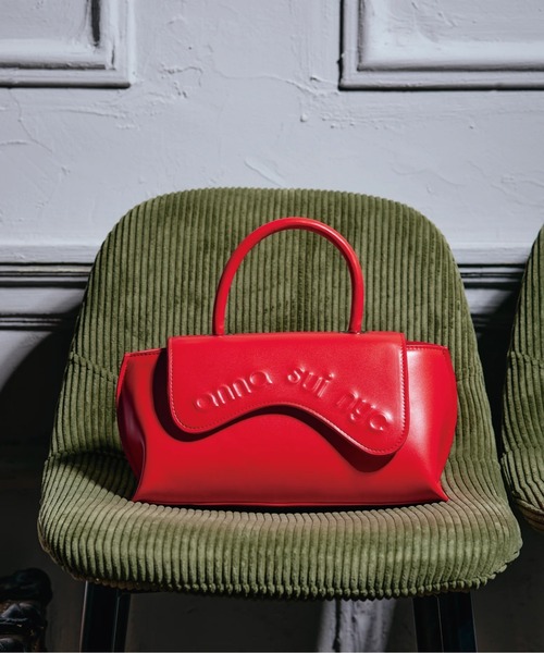 ANNA SUI NYC(アナ スイ エヌ ワイ シー)の「ANNA SUI NYC/アナ スイ エヌワイシー/ウェーブハンドバッグ(トートバッグ・レディース・ブラック/ピンク/レッド・F)」の9枚目の写真
