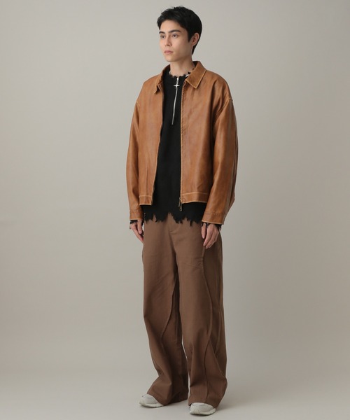 V2(ブイツー)の「V2/Vintage レザージャケット(ブルゾン・メンズ・ブラウン・MEDIUM/LARGE)」の8枚目の写真