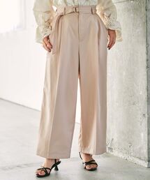 STRATA（エストラータ）の「ブライトツイルタックワイドパンツ 【低身長・小柄女性】（その他パンツ）」