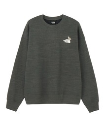 フォロー割 ノースフェイス スウェット トレーナーダメージ加工グレー K641D ザ・ノース・フェイス THE NORTH FACE SIMPLE DOME CREW クルー