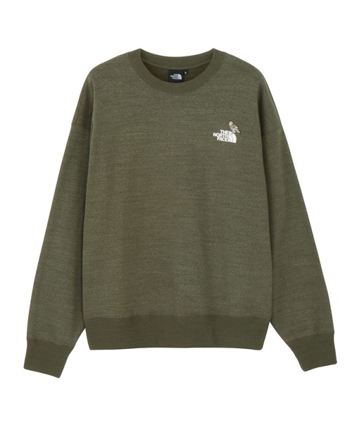 THE NORTH FACE(ザノースフェイス)の「THE NORTH FACE ZOO PICKER CREW(ザ・ノース・フェイス ズーピッカークルー)(スウェット・メンズ・イエロー系/グレー系/ネイビー系/オリーブ系・MEDIUM/LARGE/X-LARGE)」の1枚目の写真