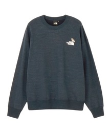 新品　ノースフェイス【160cm ネイビー】 ヌプシロゴ　スウェットトレーナー ザ・ノース・フェイス（THE NORTH FACE）（メンズ）スウェット