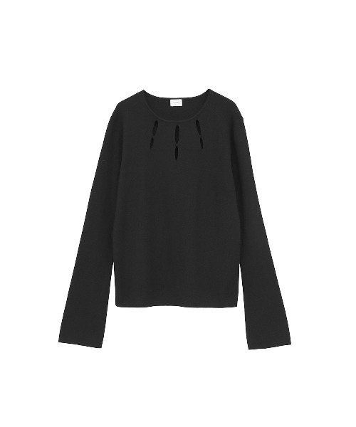 トップス MANOF HOLE KNIT TOPS BLACK HOLE KNIT TOPS（ニット/セーター）｜MANOF（マノフ）のファッション