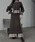 WILLFULLY�i�E�B���t���[�j�́upleats docking button slit pencil knit SK�i�X�J�[�g�j�v�b�_�[�N�u���E��