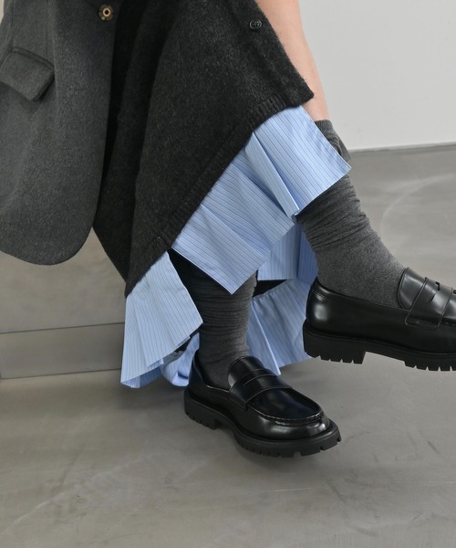 【新品未着用】WILLFULLY スカート WILLFULLY（ウィルフリー）の「drawing flower knit pleats SK