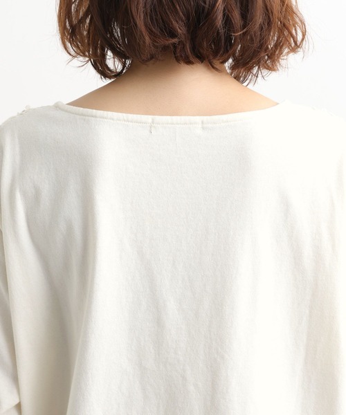 studio CLIP（スタディオクリップ）の「3DレースロングスリーブTシャツ（Tシャツ/カットソー・レディース・オフホワイト/ライトグレー/ネイビー・FREE）」の22枚目の写真