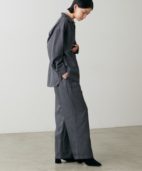 LARUTA(ラルータ)の「【LARUTA】ツイードライクイージーパンツ(その他パンツ・レディース・ブラック/ブラウン・MEDIUM)」の7枚目の写真