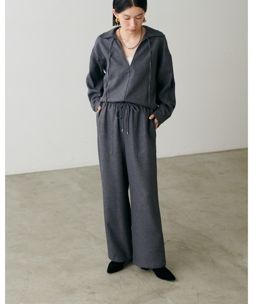 LARUTA(ラルータ)の「【LARUTA】ツイードライクイージーパンツ(その他パンツ・レディース・ブラック/ブラウン・MEDIUM)」の8枚目の写真