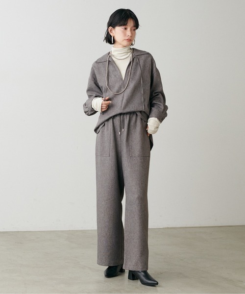 LARUTA(ラルータ)の「【LARUTA】ツイードライクイージーパンツ(その他パンツ・レディース・ブラック/ブラウン・MEDIUM)」の21枚目の写真