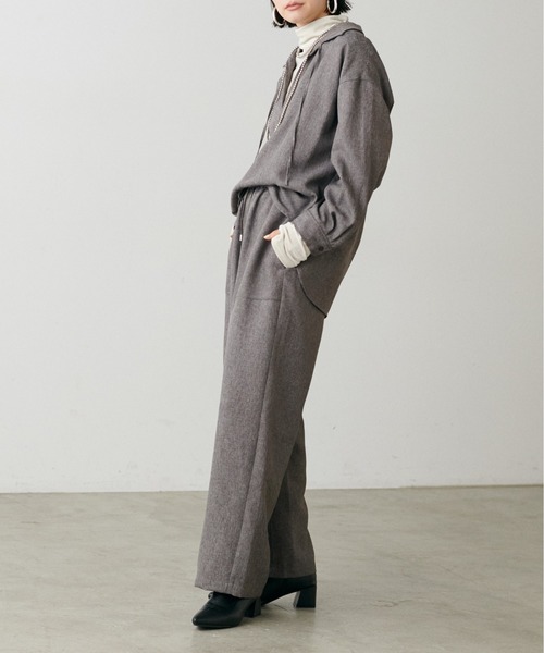 LARUTA(ラルータ)の「【LARUTA】ツイードライクイージーパンツ(その他パンツ・レディース・ブラック/ブラウン・MEDIUM)」の20枚目の写真