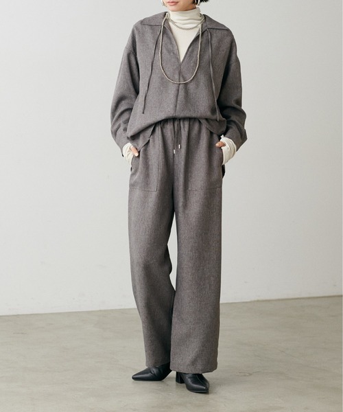 LARUTA(ラルータ)の「【LARUTA】ツイードライクイージーパンツ(その他パンツ・レディース・ブラック/ブラウン・MEDIUM)」の19枚目の写真
