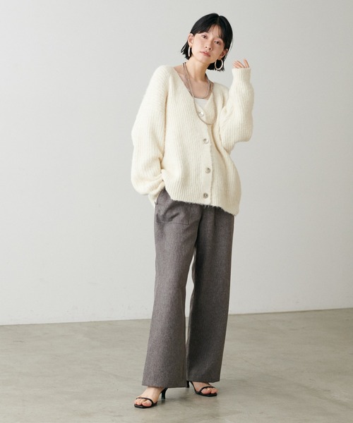 LARUTA(ラルータ)の「【LARUTA】ツイードライクイージーパンツ(その他パンツ・レディース・ブラック/ブラウン・MEDIUM)」の15枚目の写真