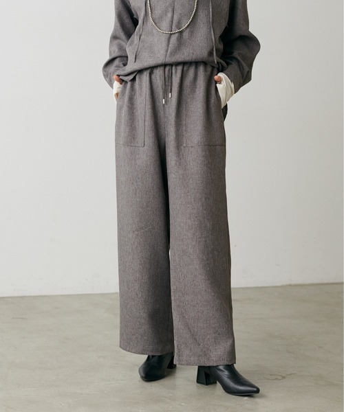 LARUTA(ラルータ)の「【LARUTA】ツイードライクイージーパンツ(その他パンツ・レディース・ブラック/ブラウン・MEDIUM)」の17枚目の写真