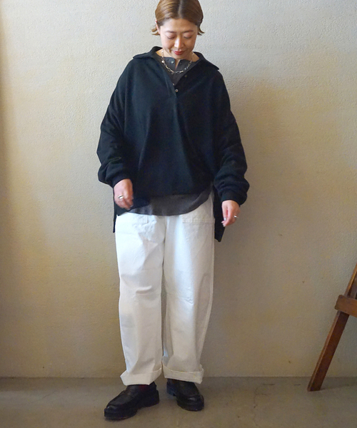 JOURNAL STANDARD LUXE（ジャーナルスタンダード　ラックス）の「ダック ベイカーパンツ（その他パンツ・レディース・カーキ/ホワイト・SMALL/MEDIUM）」の5枚目の写真