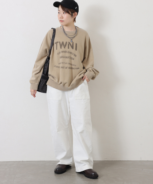 JOURNAL STANDARD LUXE（ジャーナルスタンダード　ラックス）の「ダック ベイカーパンツ（その他パンツ・レディース・カーキ/ホワイト・SMALL/MEDIUM）」の6枚目の写真