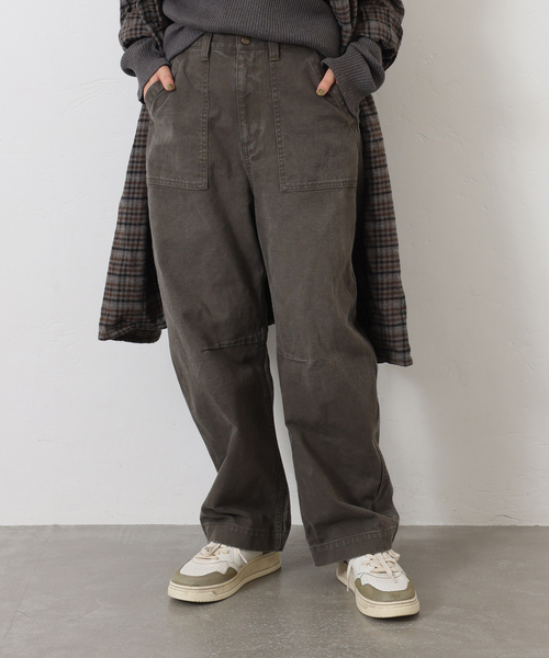 JOURNAL STANDARD LUXE（ジャーナルスタンダード　ラックス）の「ダック ベイカーパンツ（その他パンツ・レディース・カーキ/ホワイト・SMALL/MEDIUM）」の12枚目の写真