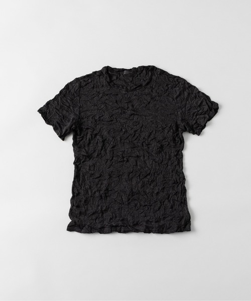 kuros'(クロス)の「【kuros’オリジナル】ワッシャー和紙Tシャツ(Tシャツ/カットソー・レディース・ブラック/ホワイト・SMALL/MEDIUM)」の8枚目の写真