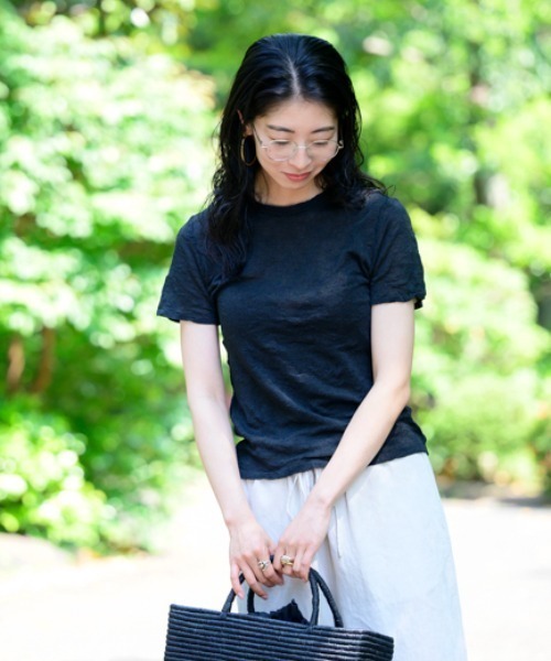 kuros'(クロス)の「【kuros’オリジナル】ワッシャー和紙Tシャツ(Tシャツ/カットソー・レディース・ブラック/ホワイト・SMALL/MEDIUM)」の22枚目の写真