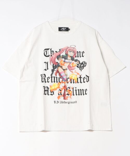 JUGLANS(ユグランス)の「【P.N.UNDERGROUND/ピー.エヌ アンダーグラウンド】ミリムダメージTEE(Tシャツ/カットソー・メンズ・ホワイト/ブラック/グレー・M/L)」の1枚目の写真