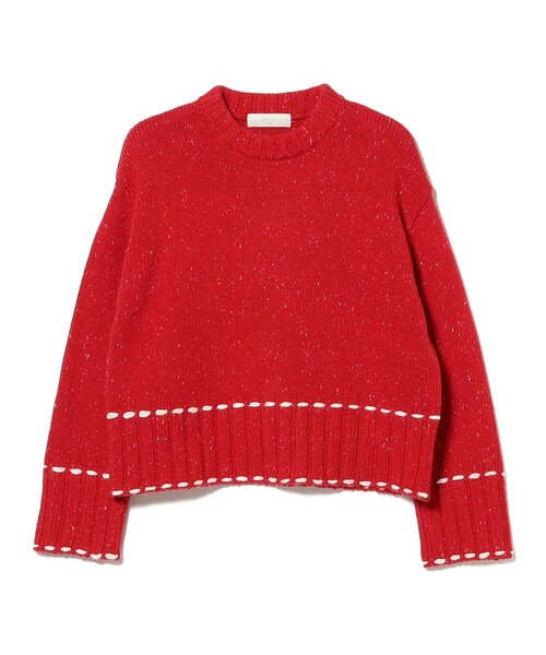 B:MING by BEAMS（ビーミングバイビームス）の「ステッチ ニット（ニット/セーター・レディース・グレー/レッド/ネイビー・ONE SIZE）」の11枚目の写真